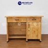 Bàn làm việc gỗ thông 3 ngăn màu gỗ nhạt