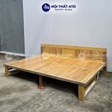  Giường gấp gọn gỗ còng tự nhiên màu vàng nhạt 