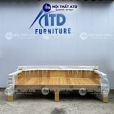  Giường gấp gọn gỗ còng tự nhiên màu vàng nhạt 