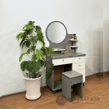  Bàn trang điểm gỗ MDF xám 