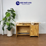  Bàn làm việc gỗ thông 3 ngăn màu gỗ nhạt 