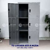  Tủ locker sắt 6 ngăn 