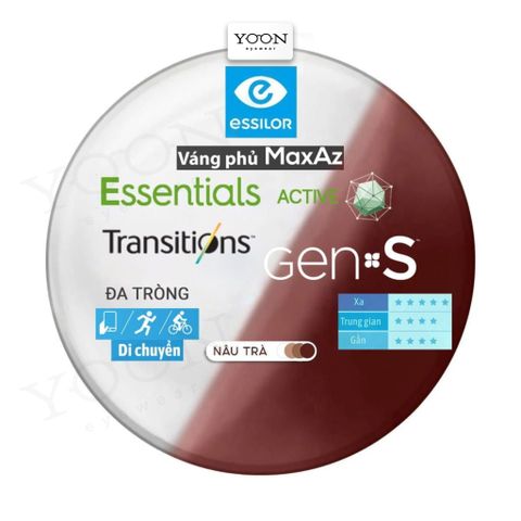 Đa Tròng Đánh Essilor Essentials Active - Váng Phủ Max AZ