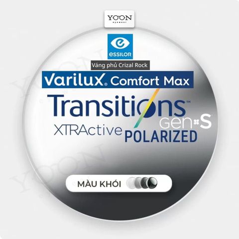 Đa Tròng Đánh Essilor Varilux Comfort Max - Váng Phủ Crizal Rock