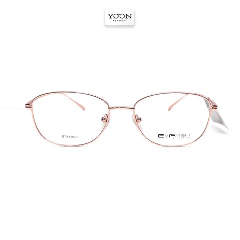 Gọng Kính Chữ Nhật Bo Tròn Nữ Titanium - ExFash EF83261T