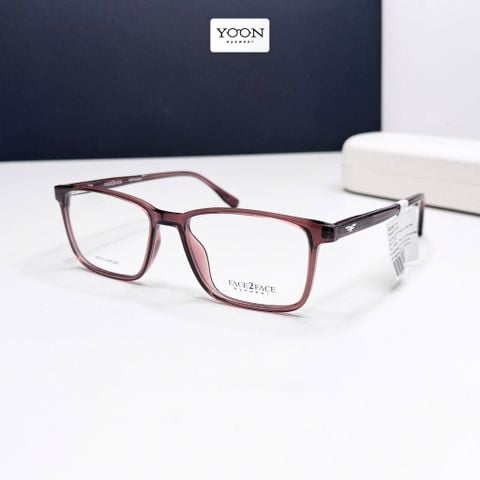 Gọng Kính Chữ Nhật Unisex Nhựa - Face2Face F15437