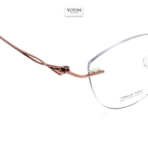 Gọng Kính Khoan Nữ Titanium - Yoon S30117 Y378