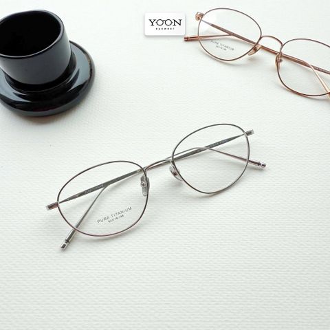 Gọng Kính Oval Nữ Titanium - Yoon PT08181 Y338