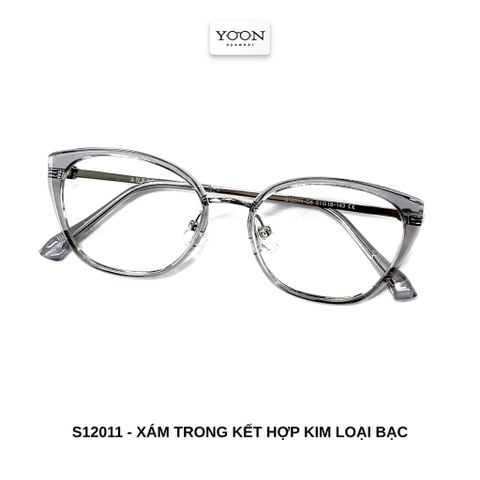 Gọng Kính Mắt Mèo Nữ Nhựa Kim Loại - Yoon S12011 Y347