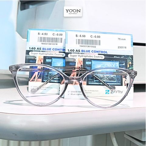 Tròng Kính Zinmy AS UV400 Blue Control 1.60