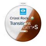 Tròng Đánh Đổi Màu Essilor Transitions Gen S - Váng Phủ Crizal Rock