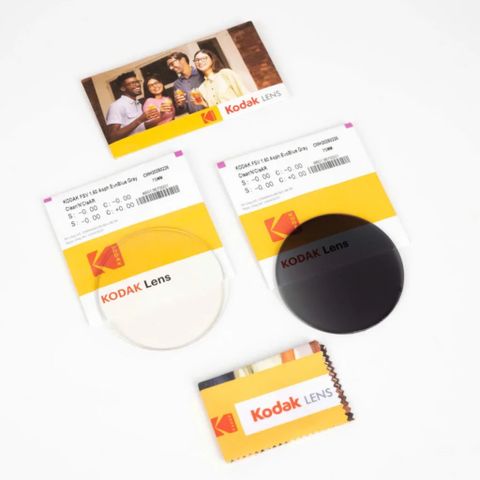 Tròng Đổi Màu Kodak EvoBlue Gray Clean'N'Clear 1.60