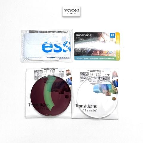 Tròng Đổi Màu Essilor Transitions Classic 1.56 Brown