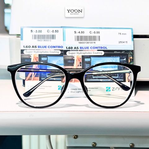 Tròng Kính Zinmy AS UV400 Blue Control 1.60