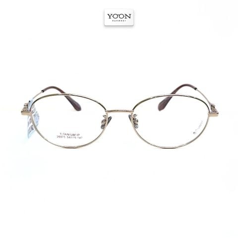 Gọng Kính Oval Nữ Titanium - Yoon 26075 Y472