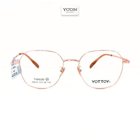 Gọng Kính Lục Giác Unisex Titanium - Yoon 56025 Y482