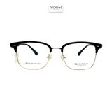 Gọng Kính Nửa Viền Vuông Unisex Nhựa Kim Loại - Yoon 58034 Y252