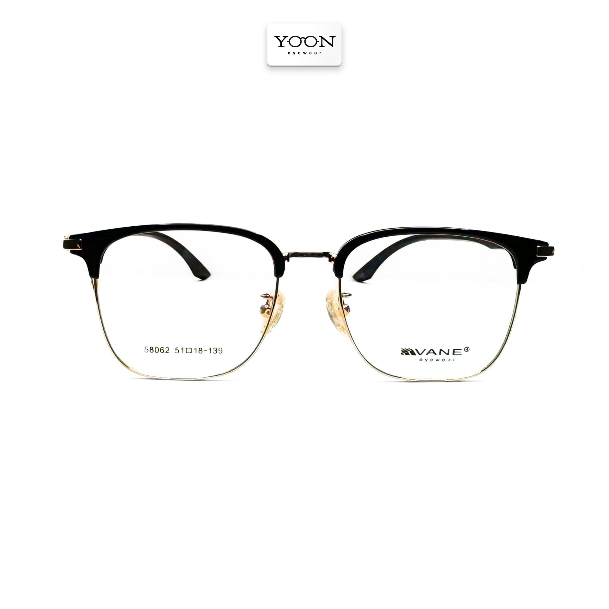 Yoon 58062 Y251 - Gọng Kính Nửa Viền Browline Phong Cách Trí Thức – Mắt ...