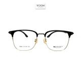 Gọng Kính Nửa Viền Vuông Unisex Nhựa Kim Loại - Yoon 58062 Y251
