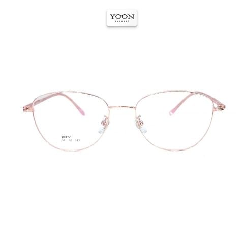 Gọng Kính Mắt Mèo Nữ Nhựa Kim Loại - Yoon 90317 Y486
