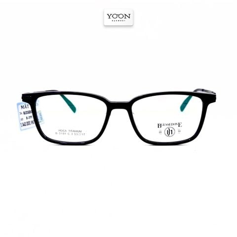 Gọng Kính Chữ Nhật Unisex Nhựa Titanium - Yoon B-3191 Y479