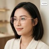 Gọng Kính Chữ Nhật Nữ Titanium - Yoon B2008 Y470
