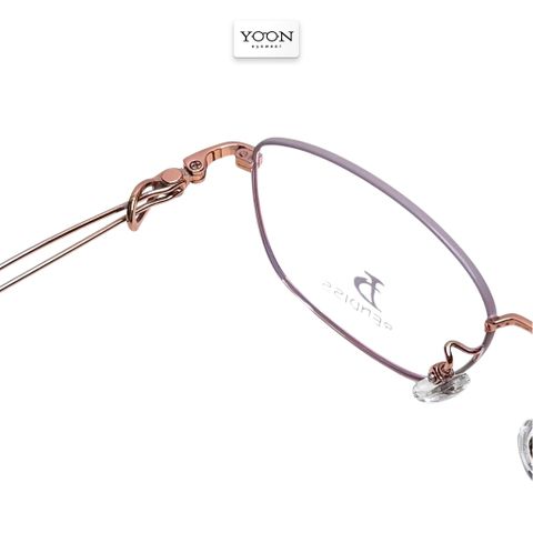 Gọng Kính Chữ Nhật Nữ Titanium - Yoon F-11642 Y425