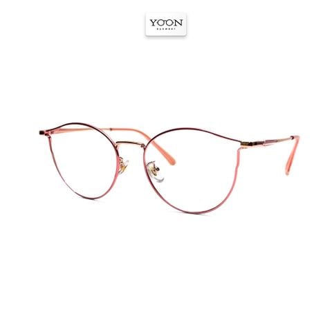 Gọng Kính Mắt Mèo Nữ Kim Loại - Yoon F99057 Y355
