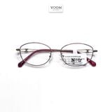 Gọng Kính Oval Nữ Kim Loại - Yoon FL30109 Y388