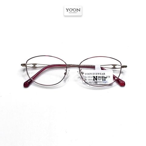 Gọng Kính Oval Nữ Kim Loại - Yoon FL30109 Y388