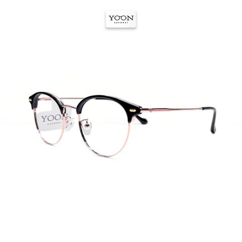 Gọng Kính Nửa Viền Tròn Unisex Kim Loại - Yoon H70154 Y321
