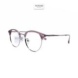 Gọng Kính Nửa Viền Tròn Unisex Kim Loại - Yoon H70154 Y321