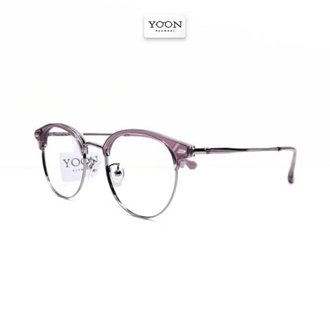 Gọng Kính Nửa Viền Tròn Unisex Kim Loại - Yoon H70154 Y321