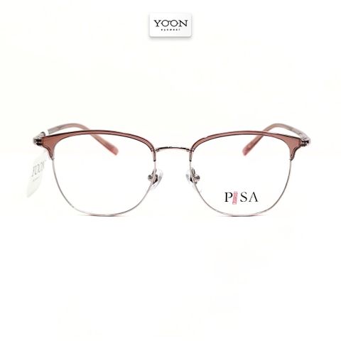 Gọng Kính Nửa Viền Nữ Nhựa Kim Loại - Yoon H70897 Y464
