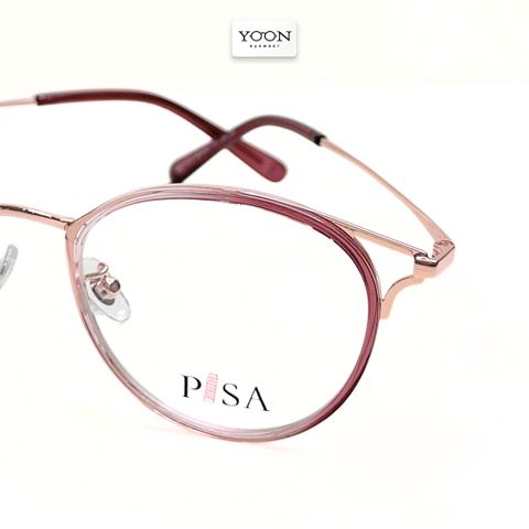 Gọng Kính Oval Nữ Nhựa Kim Loại - Yoon HA00432 Y460
