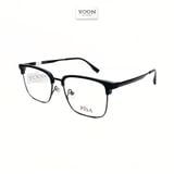 Gọng Kính Nửa Viền Unisex Nhựa Kim Loại - Yoon HA70806 Y463