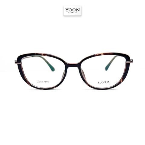 Gọng Kính Mắt Mèo Nữ Nhựa Titanium - Yoon S00493 Y418