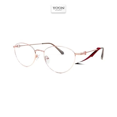 Gọng Kính Mắt Mèo Nữ Kim Loại - Yoon S12036 Y496