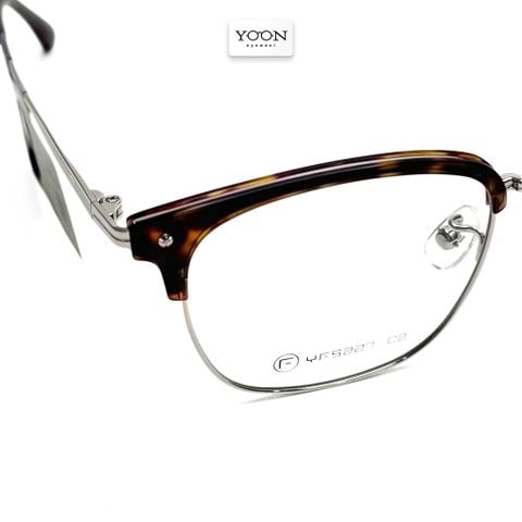 Gọng Kính Nửa Viền Unisex Nhựa Kim Loại - Yoon YF5227 Y397