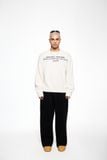  SK01 - "MAZIC" FUZZY KNIT SWEATER - WHITE 