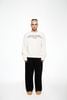 SK01 - "MAZIC" FUZZY KNIT SWEATER - WHITE 