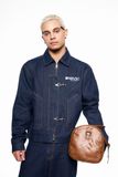  AK03 - MAZIC METAL-CLOSURE DENIM JACKET 