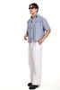  SM06 - "MAZIC" FW25 URBAN BLUE LINES BOXY SHIRT 