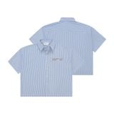  SM06 - "MAZIC" FW25 URBAN BLUE LINES BOXY SHIRT 