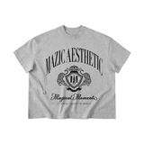  AT07 - "MAZIC" AESTHETIC CLASSY BOXY TEE 