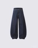  QJ01 - "MAZIC" URBAN DENIM BAGGY JEANS 