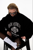  SW01 - "MAZIC" LEOPARD BLACK AESTHETIC SWEATER 