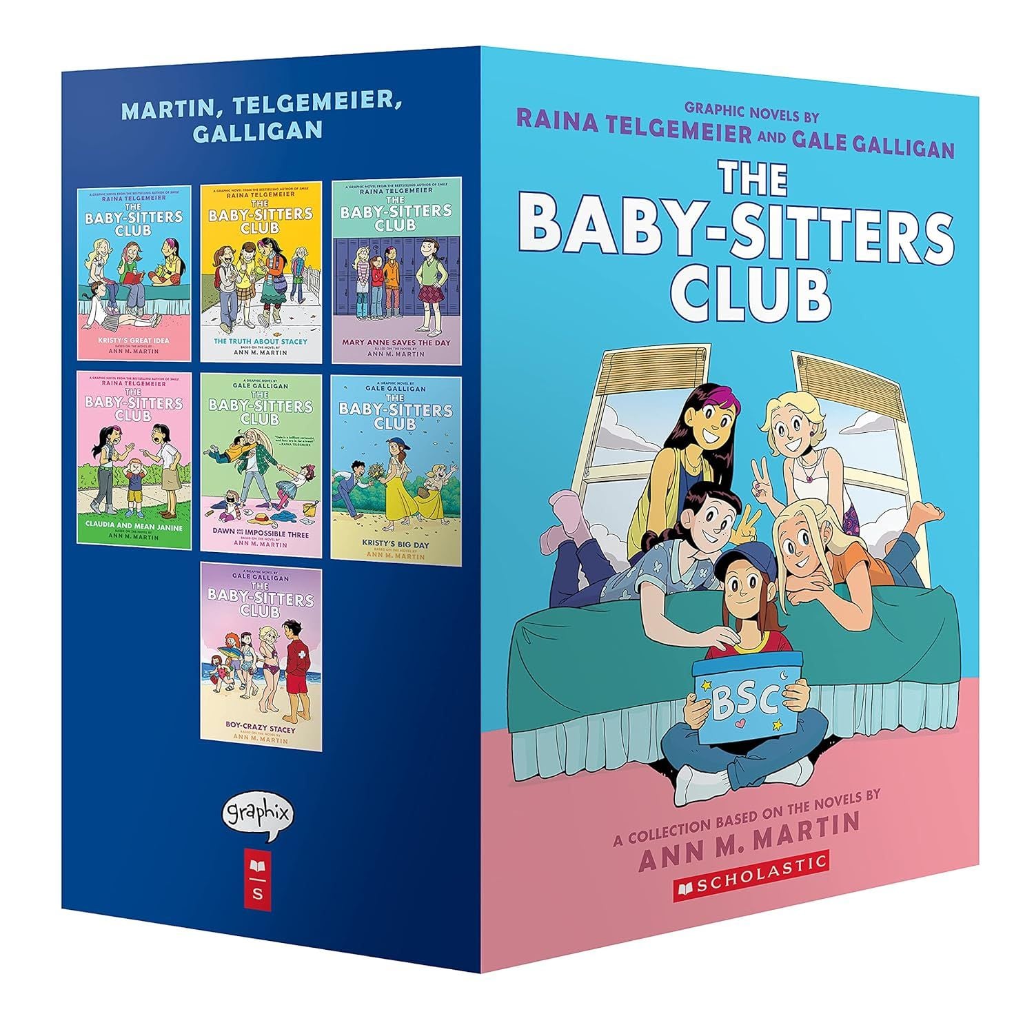 The Baby-sitters Club #1-7 Graphic Novel Box Set 