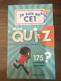  Je Suis En Ce1 - Mon Quiz 