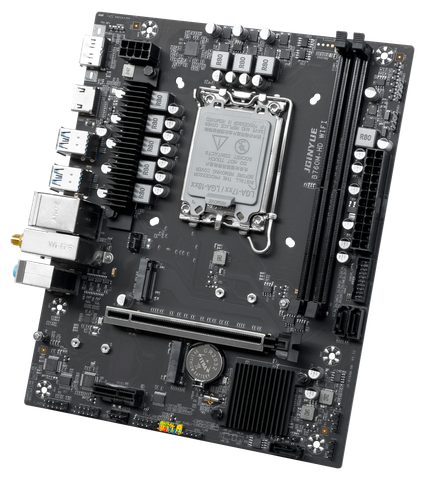 Bo mạch chủ JGINYUE B760M-HD có Wifi DDR4 - Màu đen/trắng